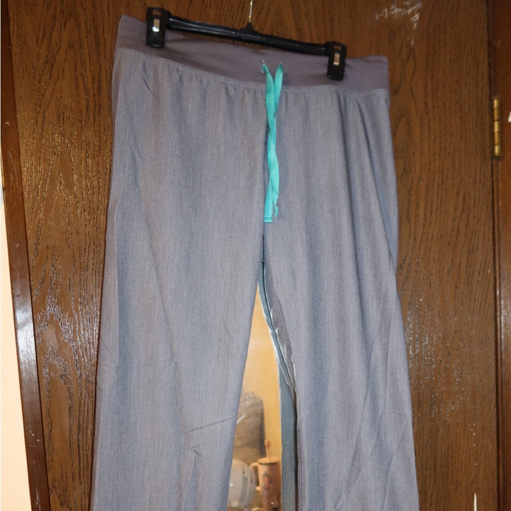 Figs Charcoal Flare Leg Scrub Pants